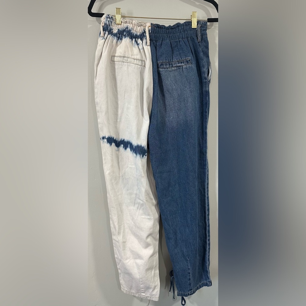 High Rise Two-Tone Jeans size M - Picture 2 of 14